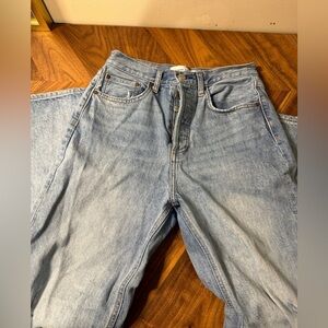 Denim forum Aritzia Joni high rise loose size 25, 29 length